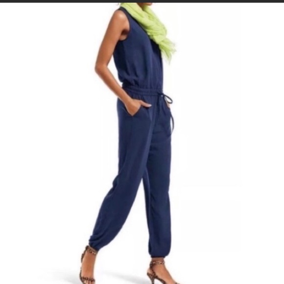 CAbi Navy Jumpsuit Style 303 no drawstring - Picture 3 of 12